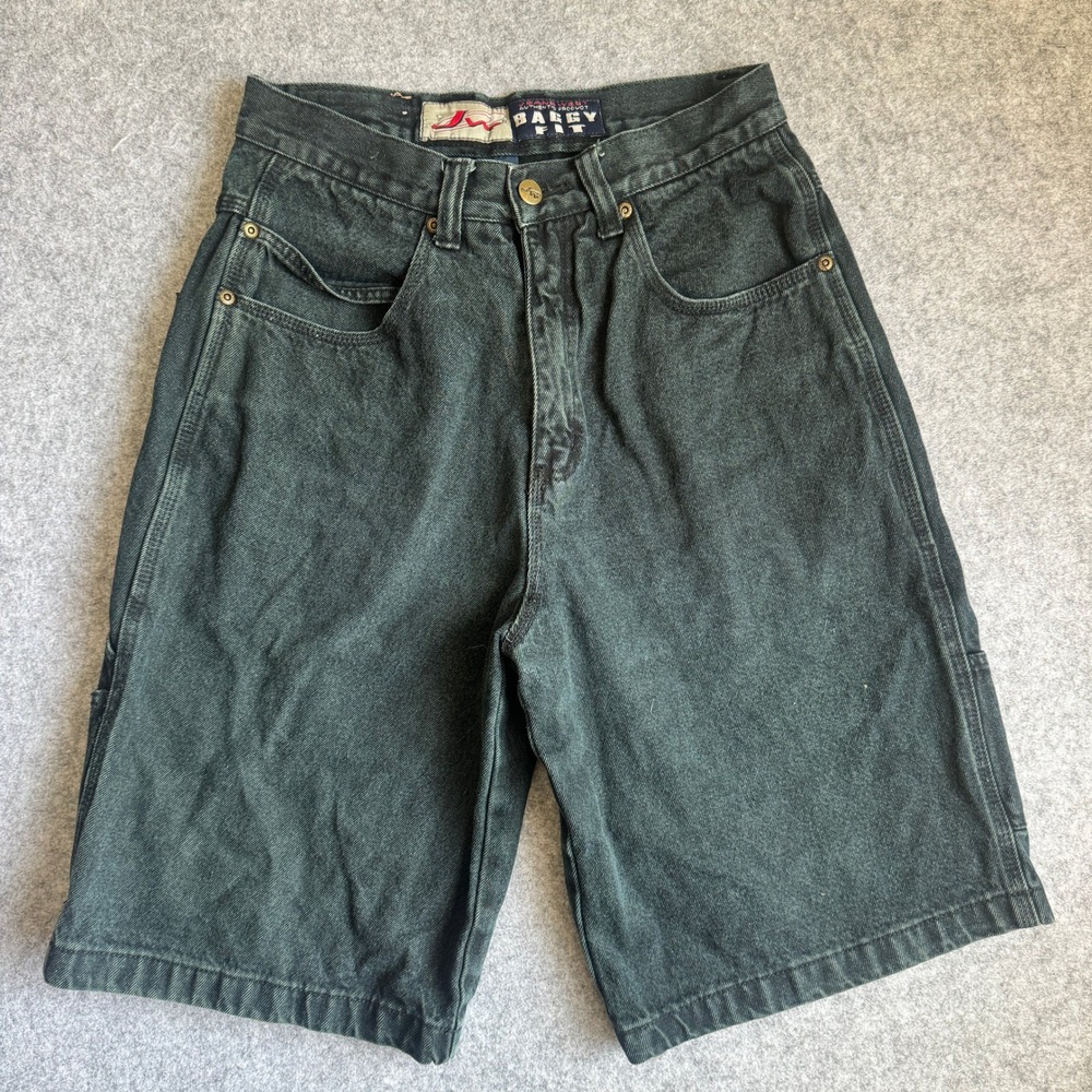 Jeanswest Baggy Fit Denim Shorts Mens 30 Faded Black Carpenter 90s Streetwear